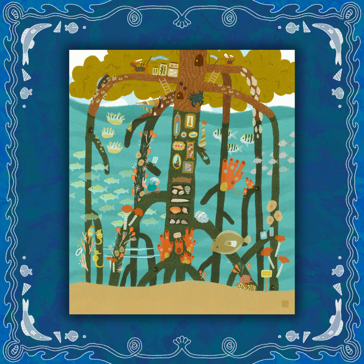 Mangrove Market Print
