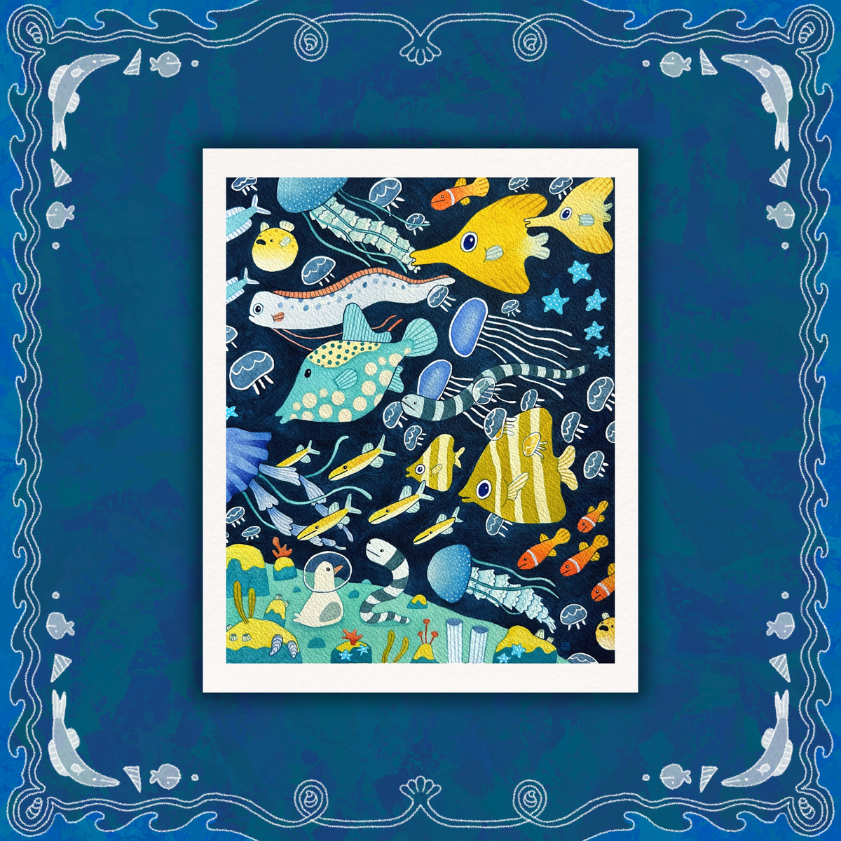 Fish Parade Print