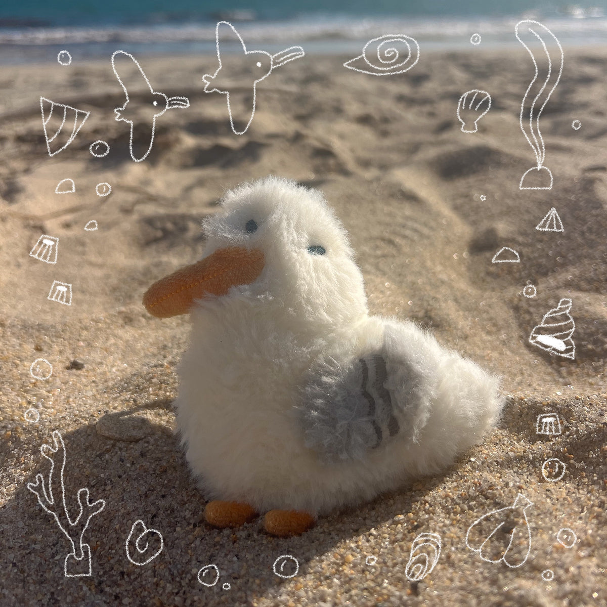 Scruff the Seagull Keychain