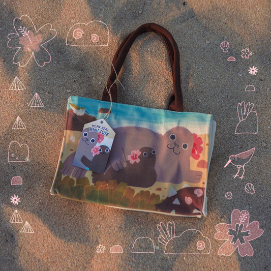 Mini Monk Seal Tote Bag